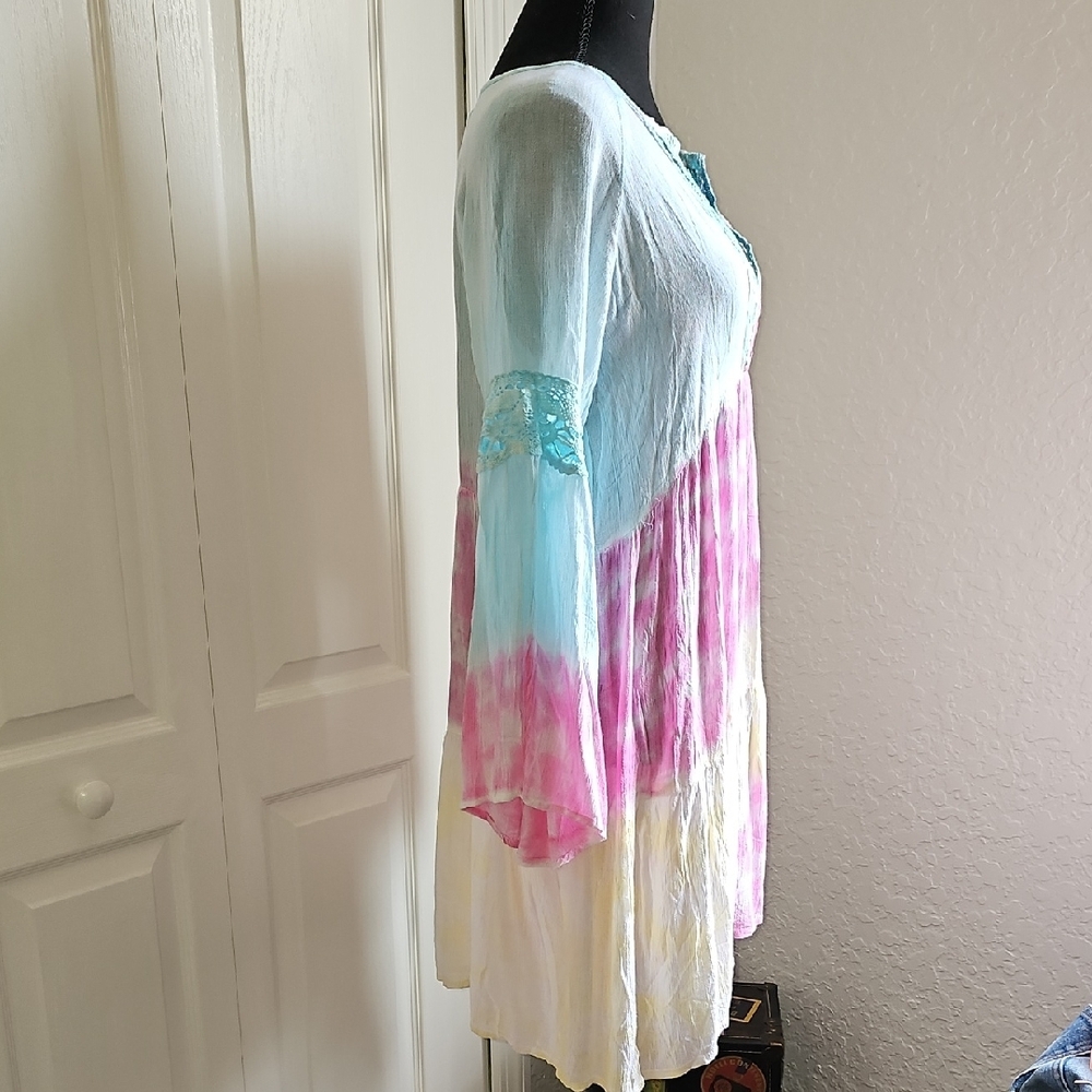 Tie-Dye Dress/Beach Cover-up - Picture 4 of 17